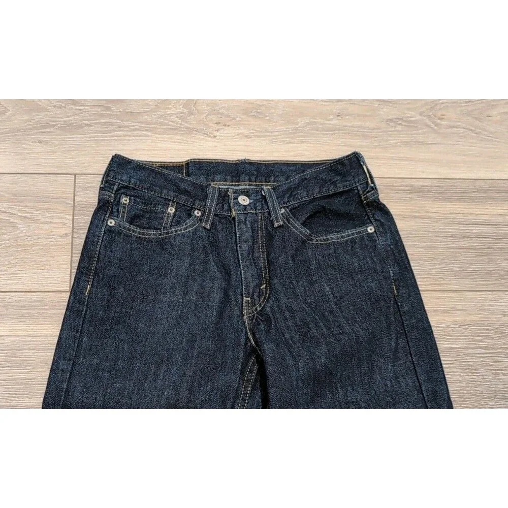 LEVI'S 514 JEANS MEN'S SIZE 29X32 Regular Fit 5 Pocket Blue Dark Wash EUC
